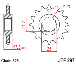 Звезда передняя JTF 297
